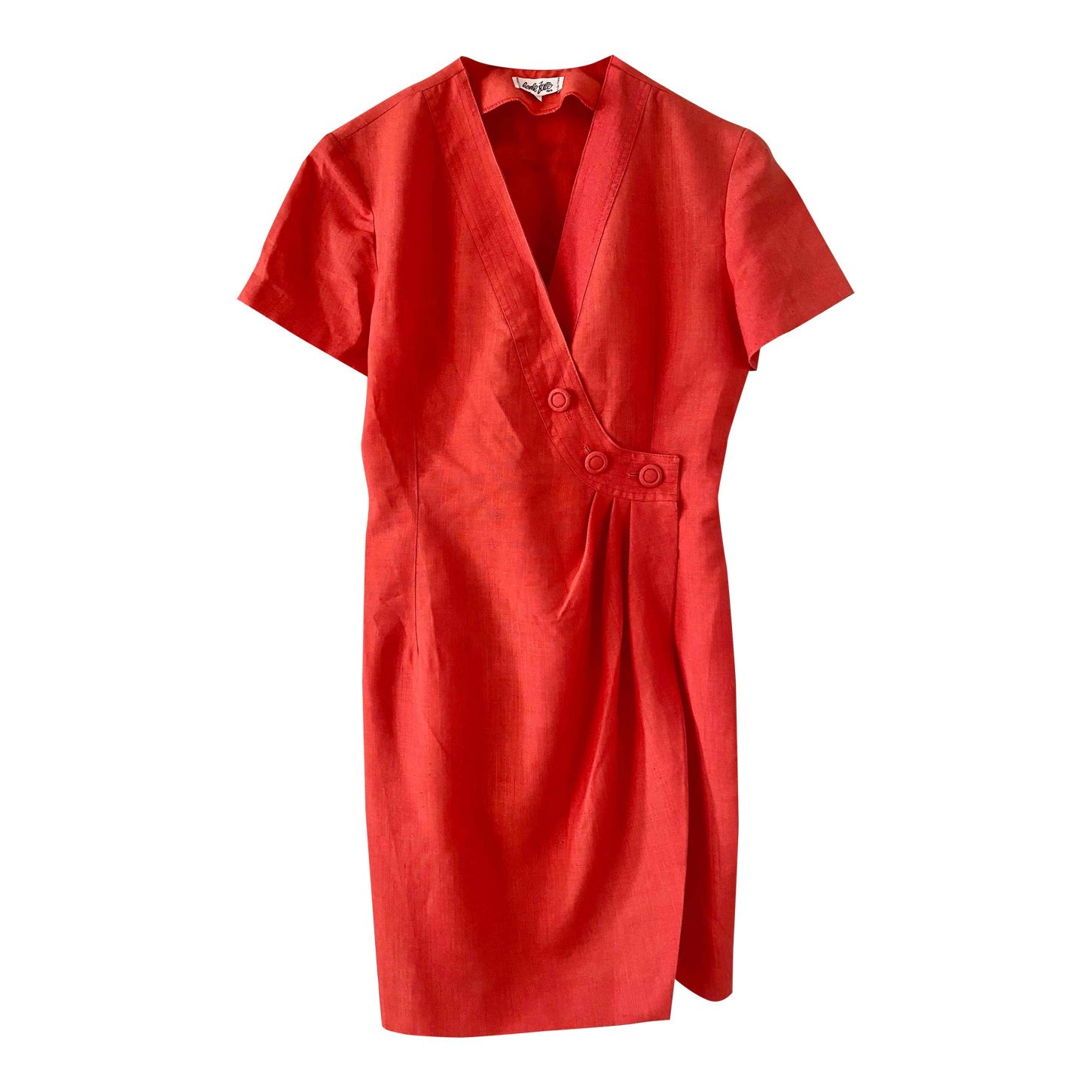 Linen wrap dress