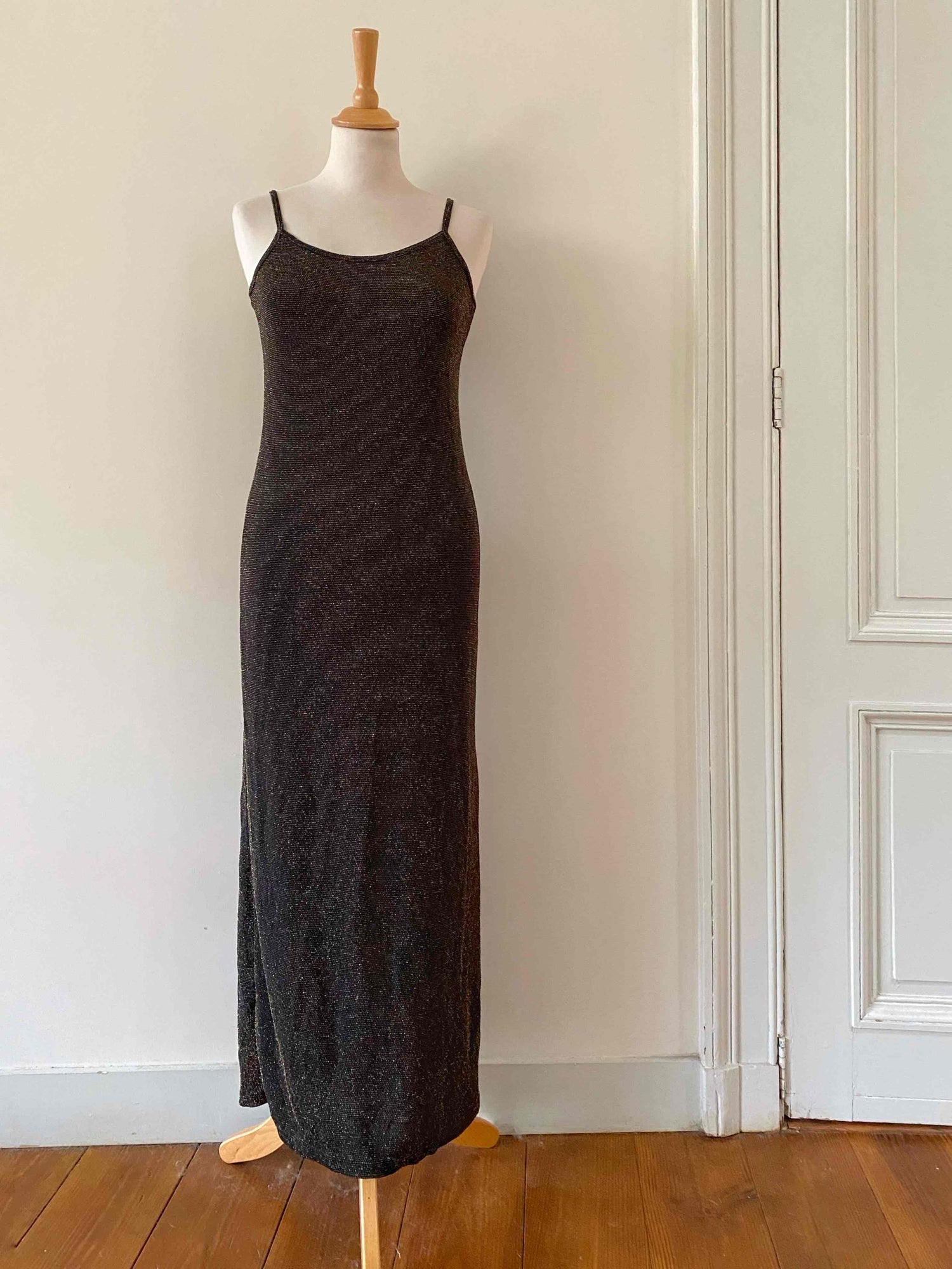Long dress in lurex