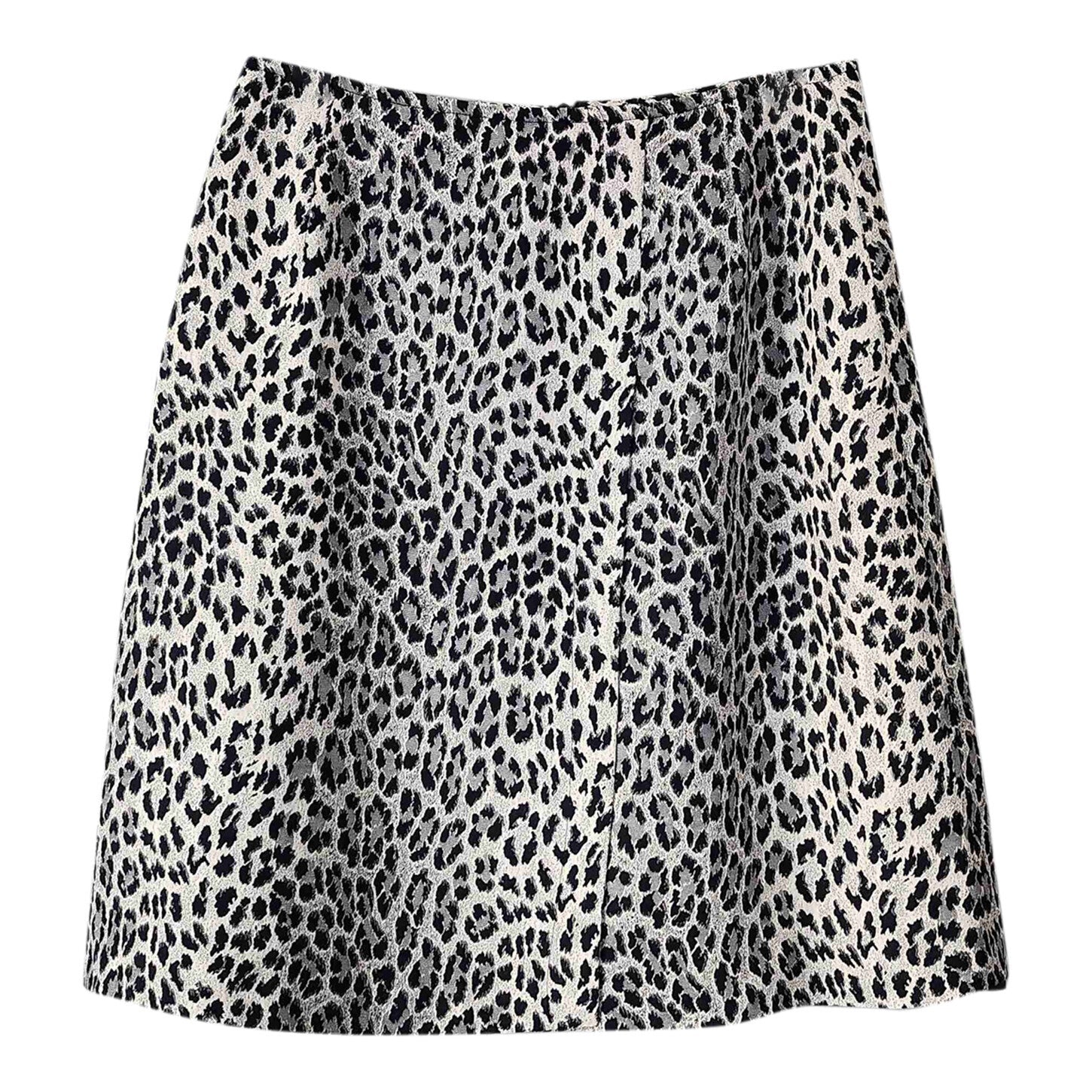 Leopard print wrap skirt