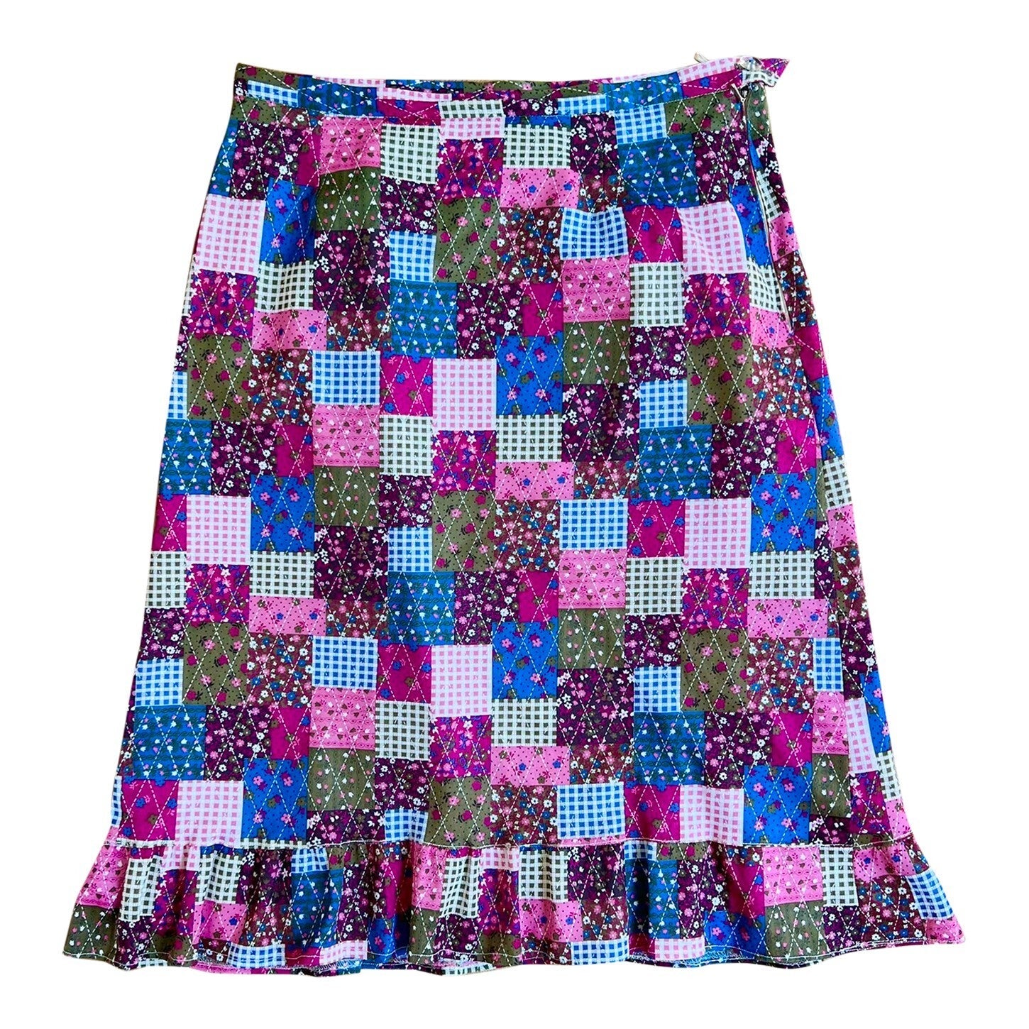 70's patchwork skirt