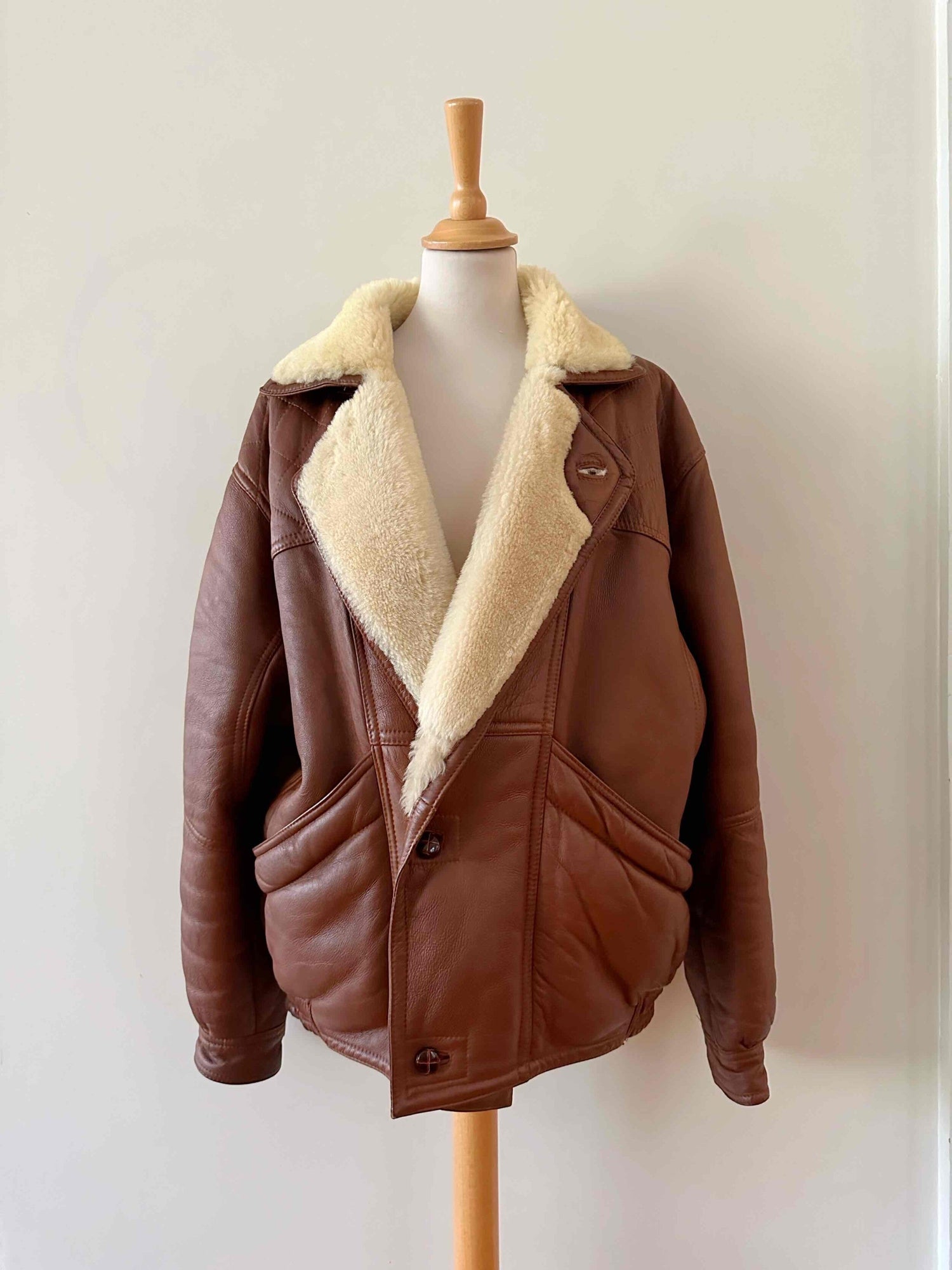 Wool-lined bomber jacket