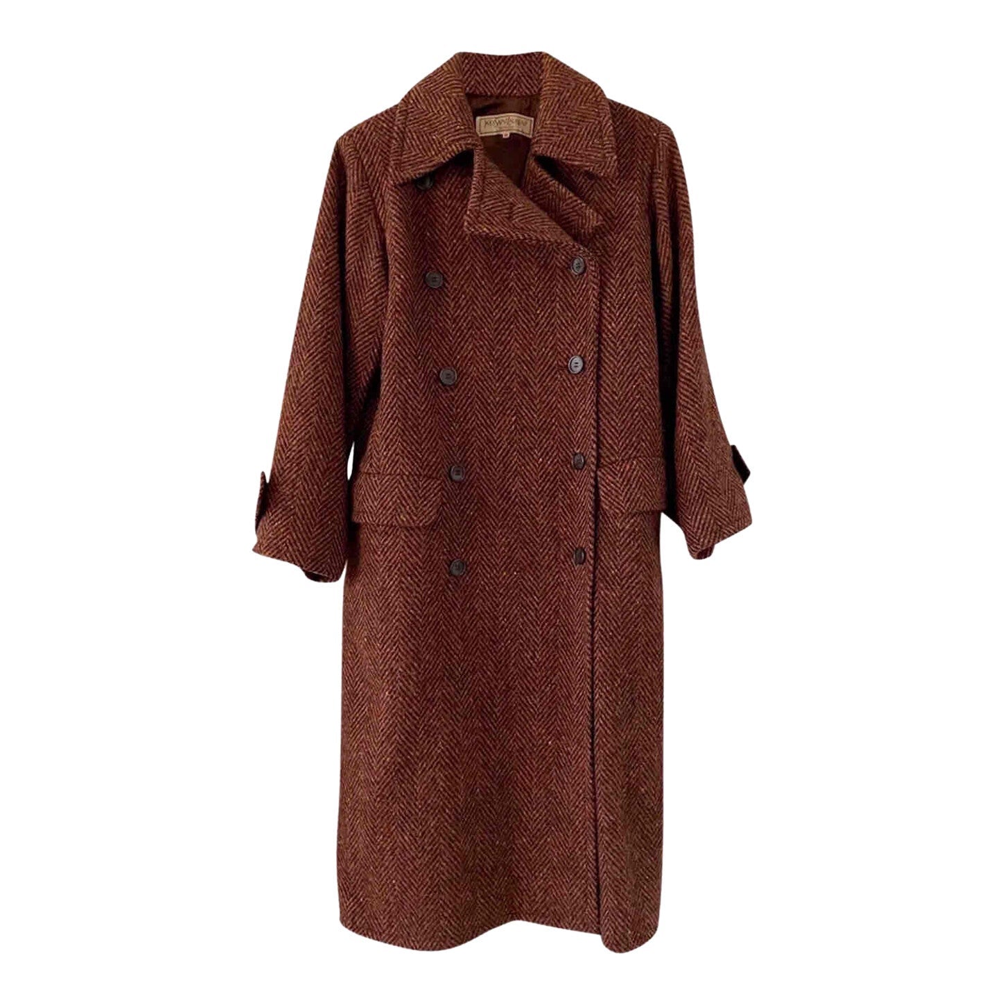 Yves Saint Laurent chevron coat
