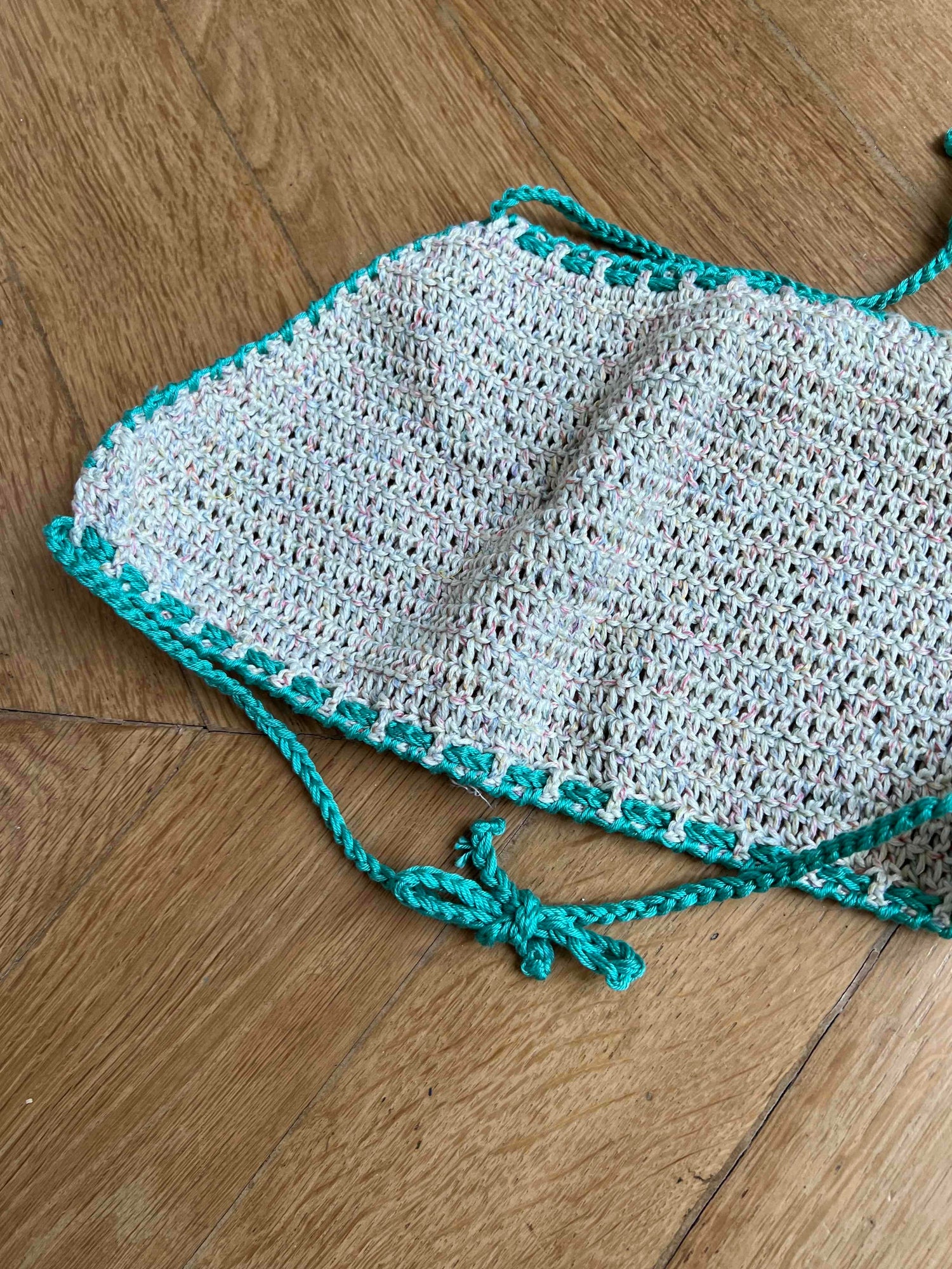 Crocheted backless top