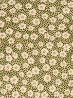 Culotte Très Échancrée Swim Blooming Green Fleurie