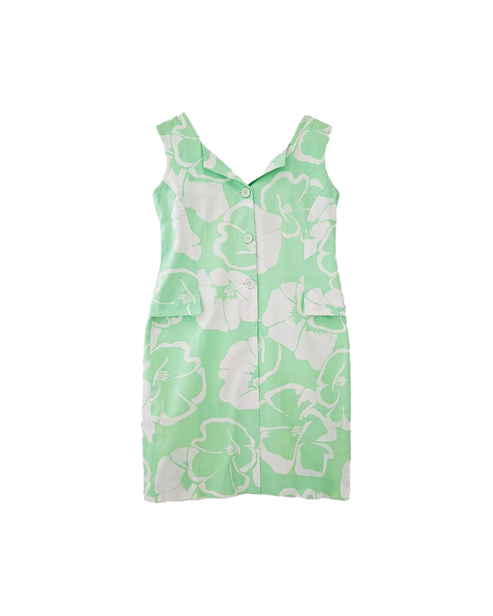 Robe Courrèges à fleurs