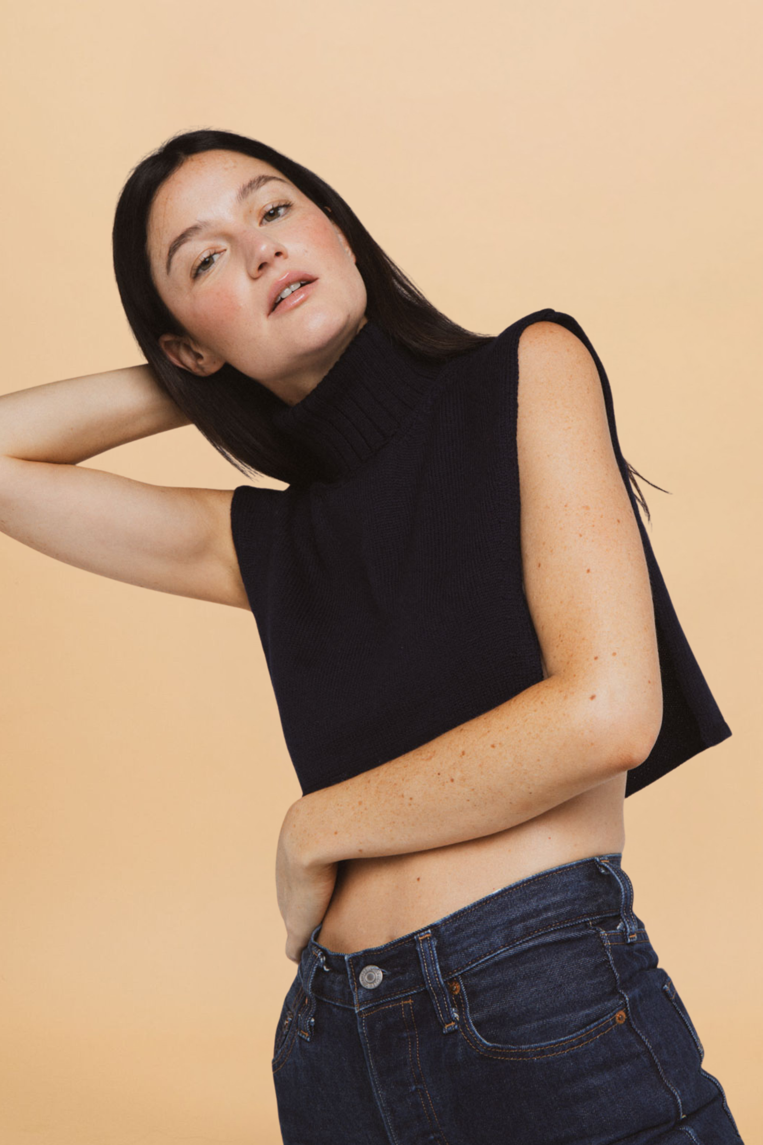 Col en laine Maël marine