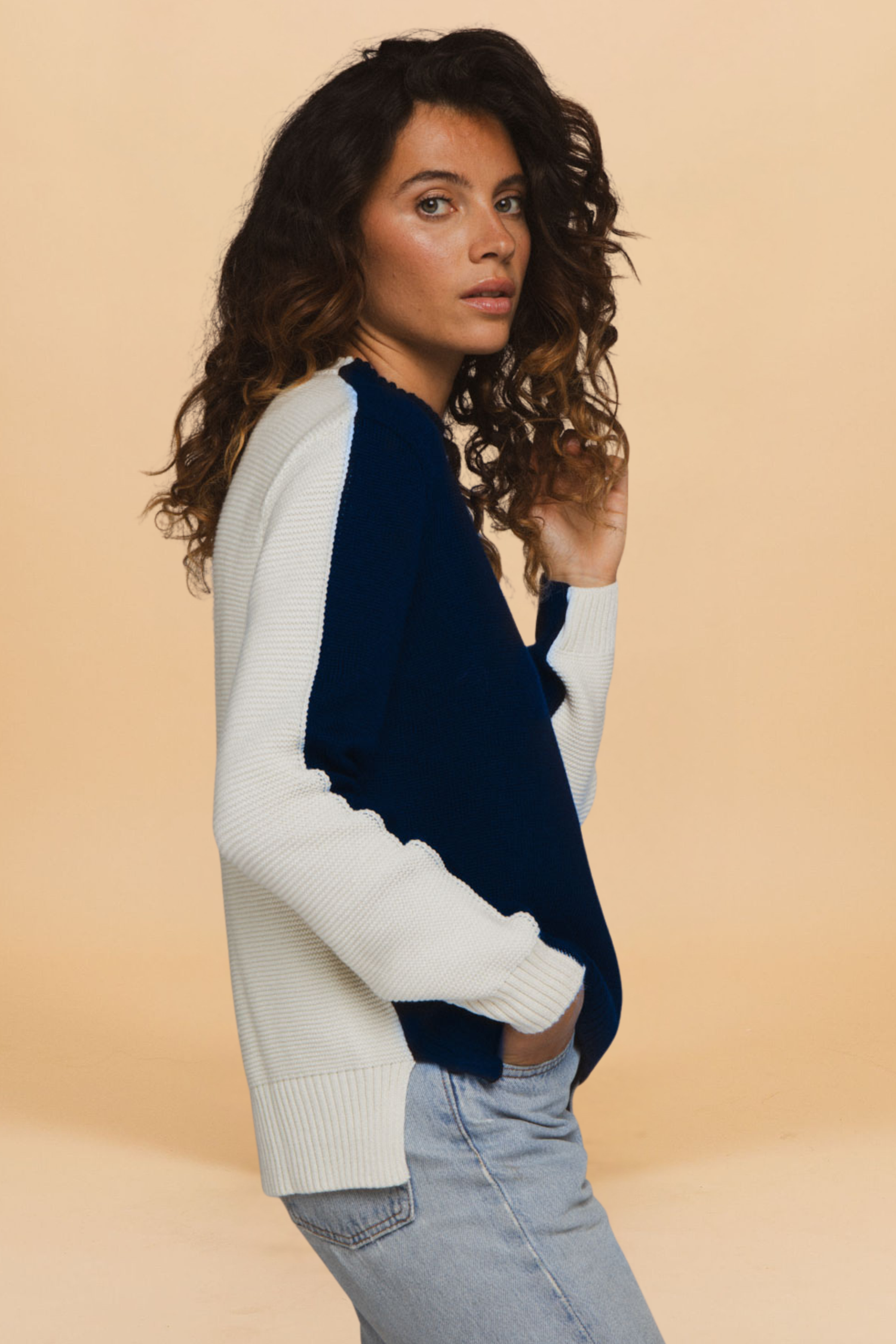 Pull Jean-Pierre marine