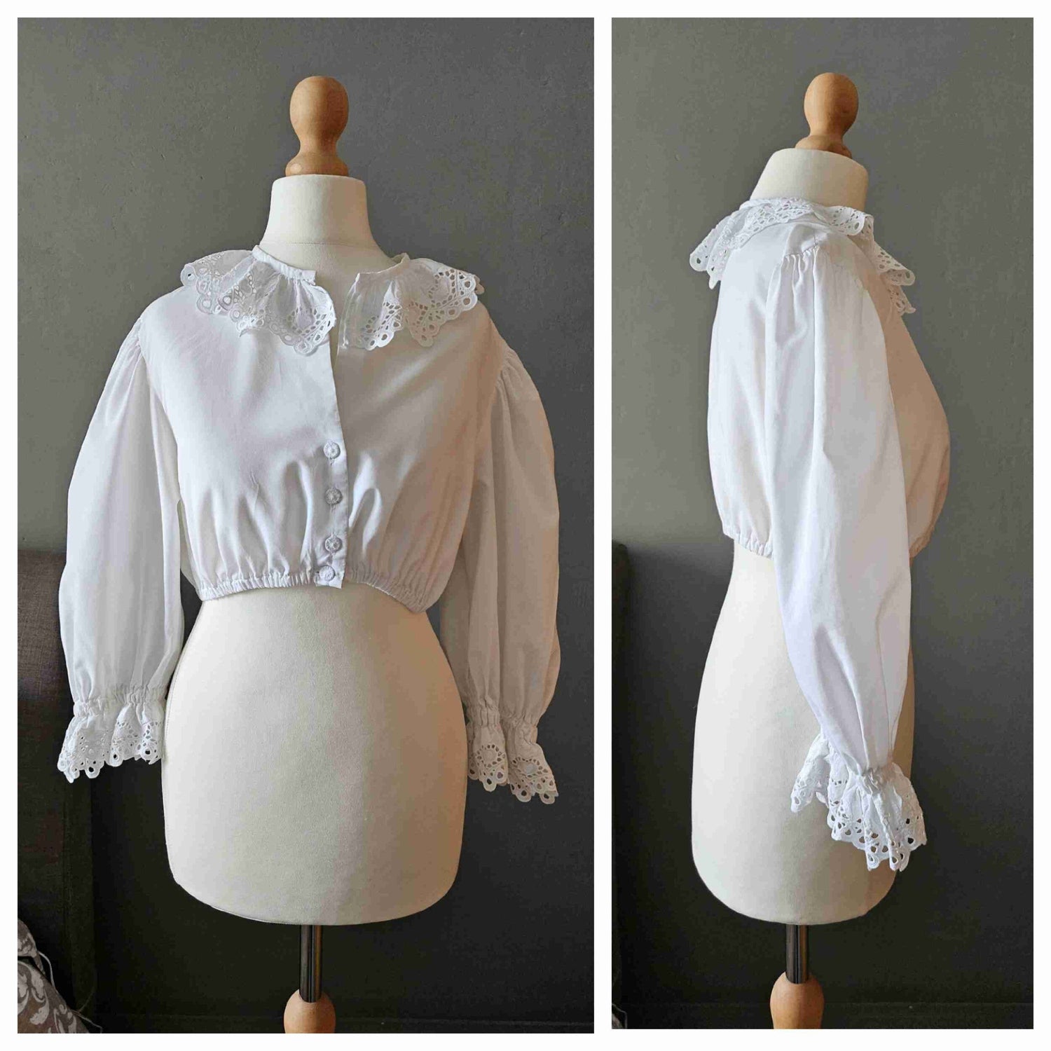 Blouse crop autrichienne