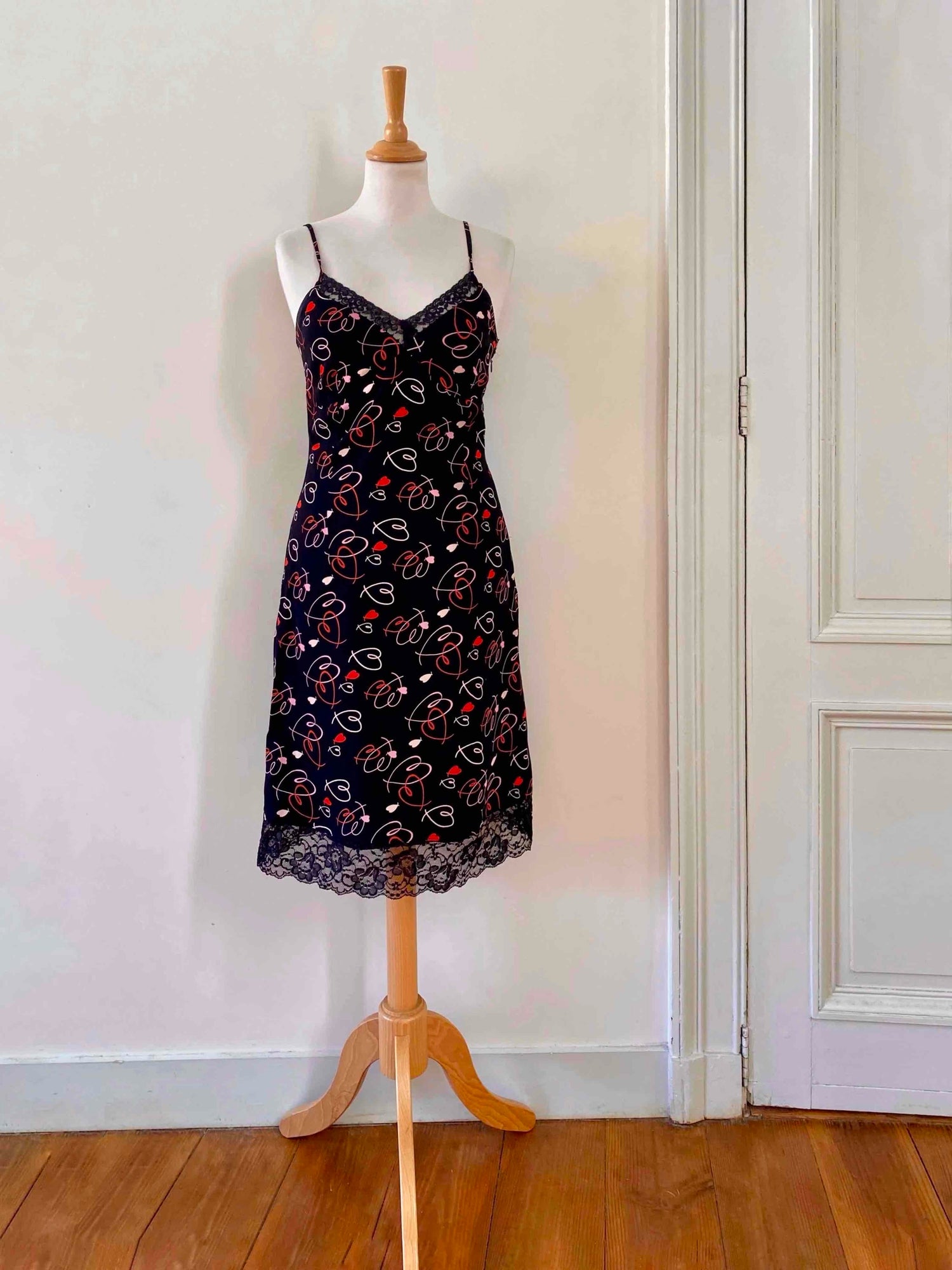 Heart-print nightgown