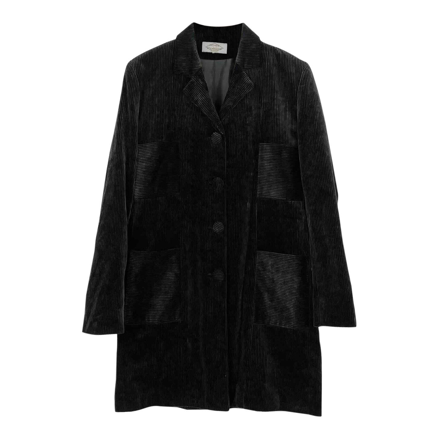 Veste longue en velours