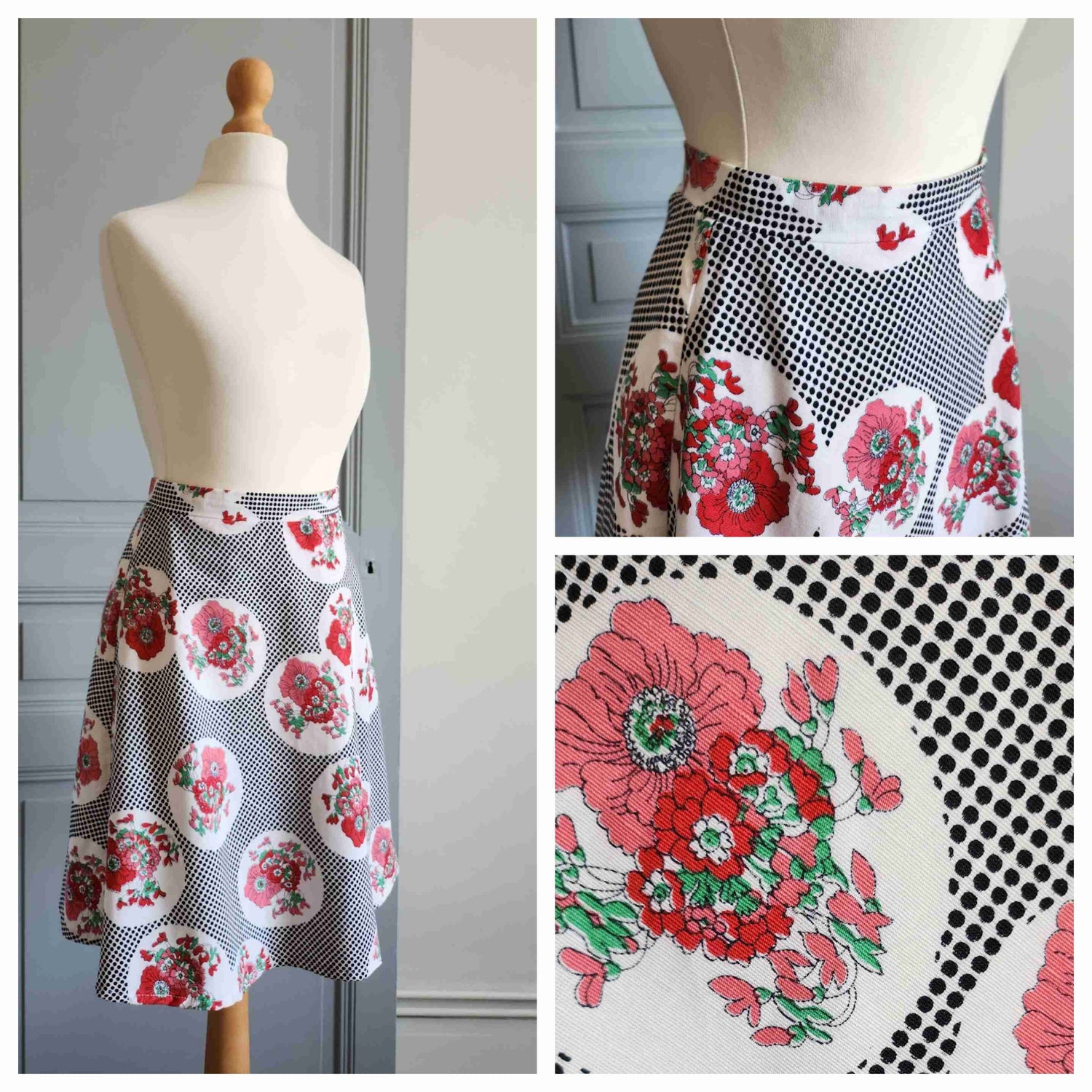 Floral skater skirt