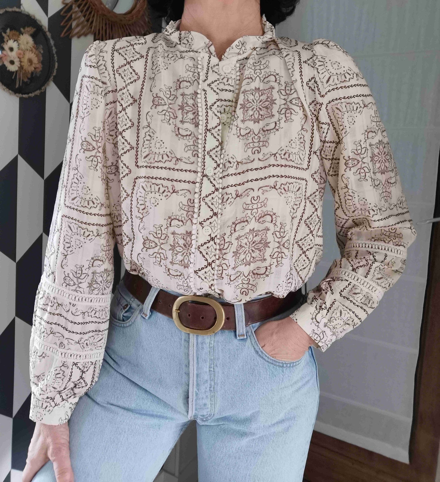 Patterned blouse