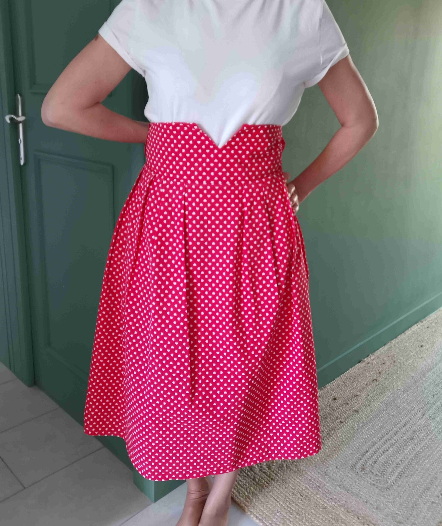Polka dot skirt