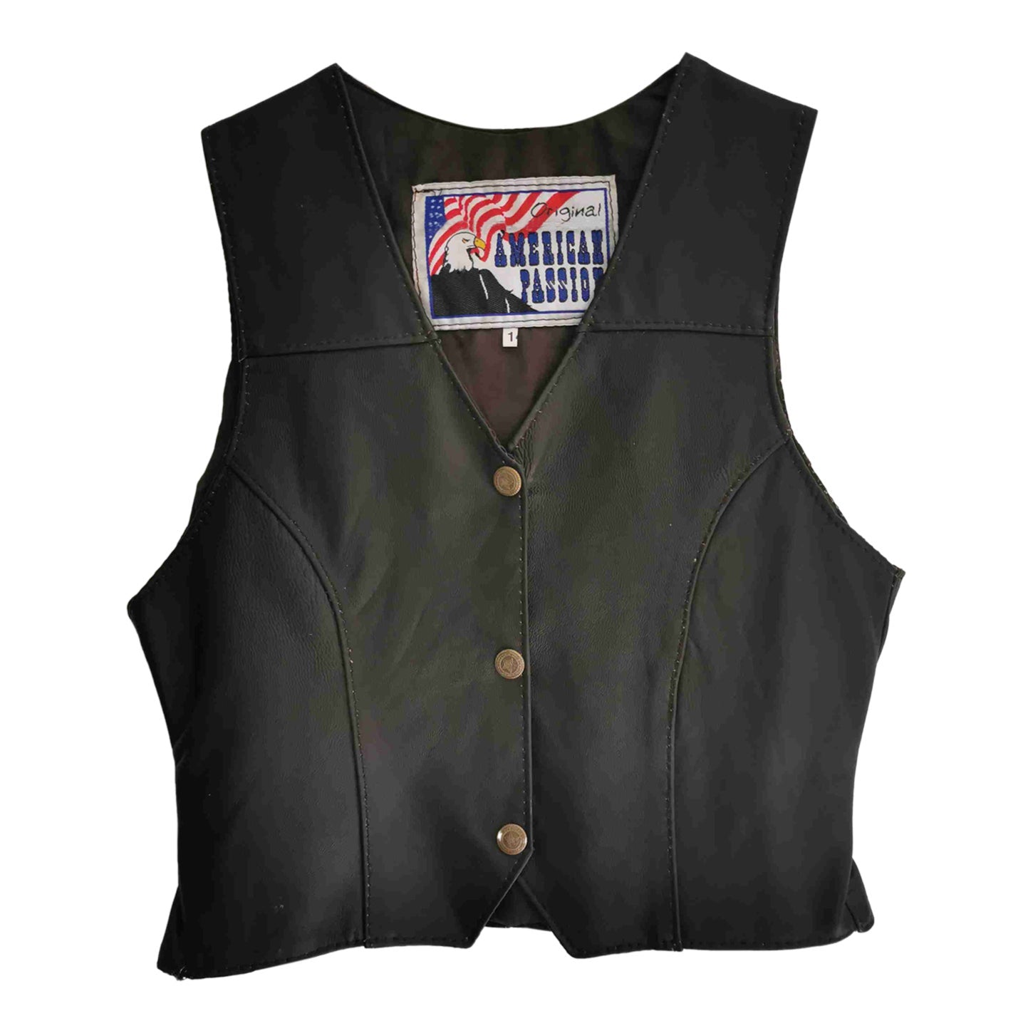 Gilet sans manche en cuir