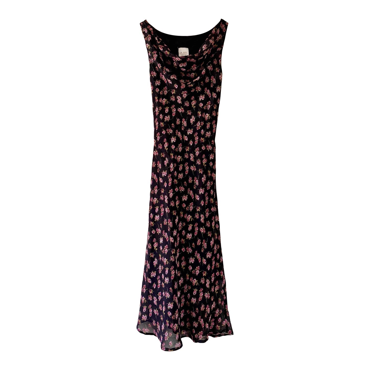 Floral print voile dress