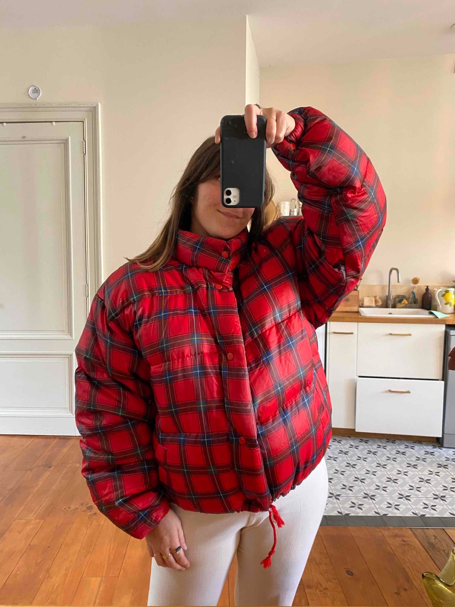 90's Scottish puffer jacket