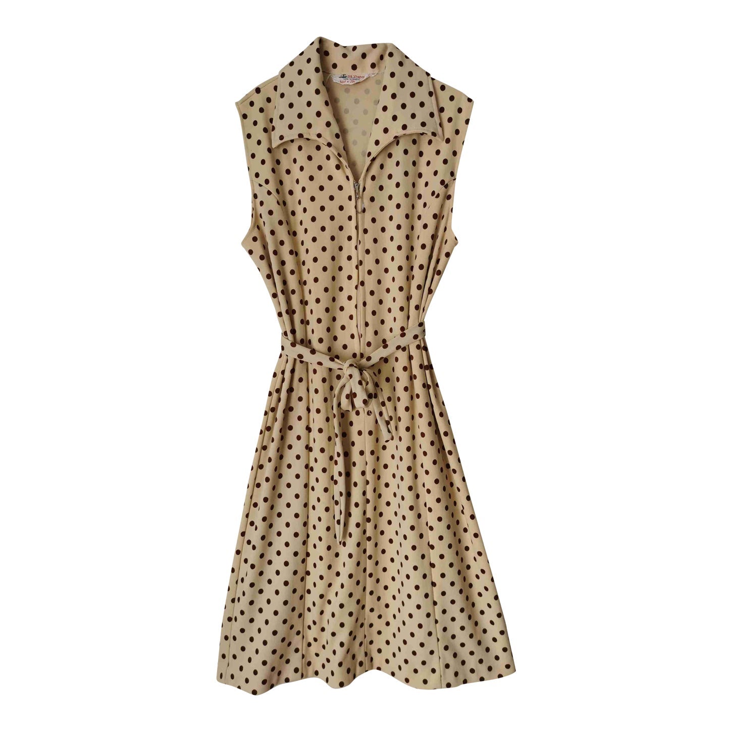 70's polka dot dress