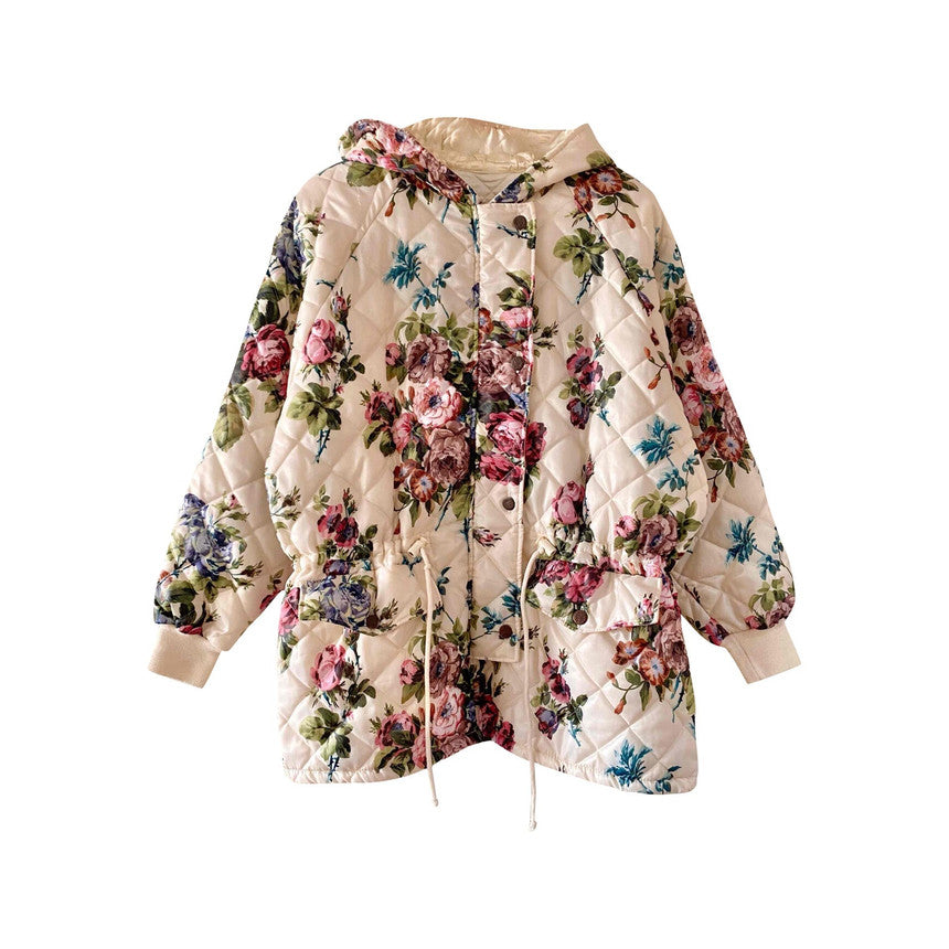 Doudoune à fleurs