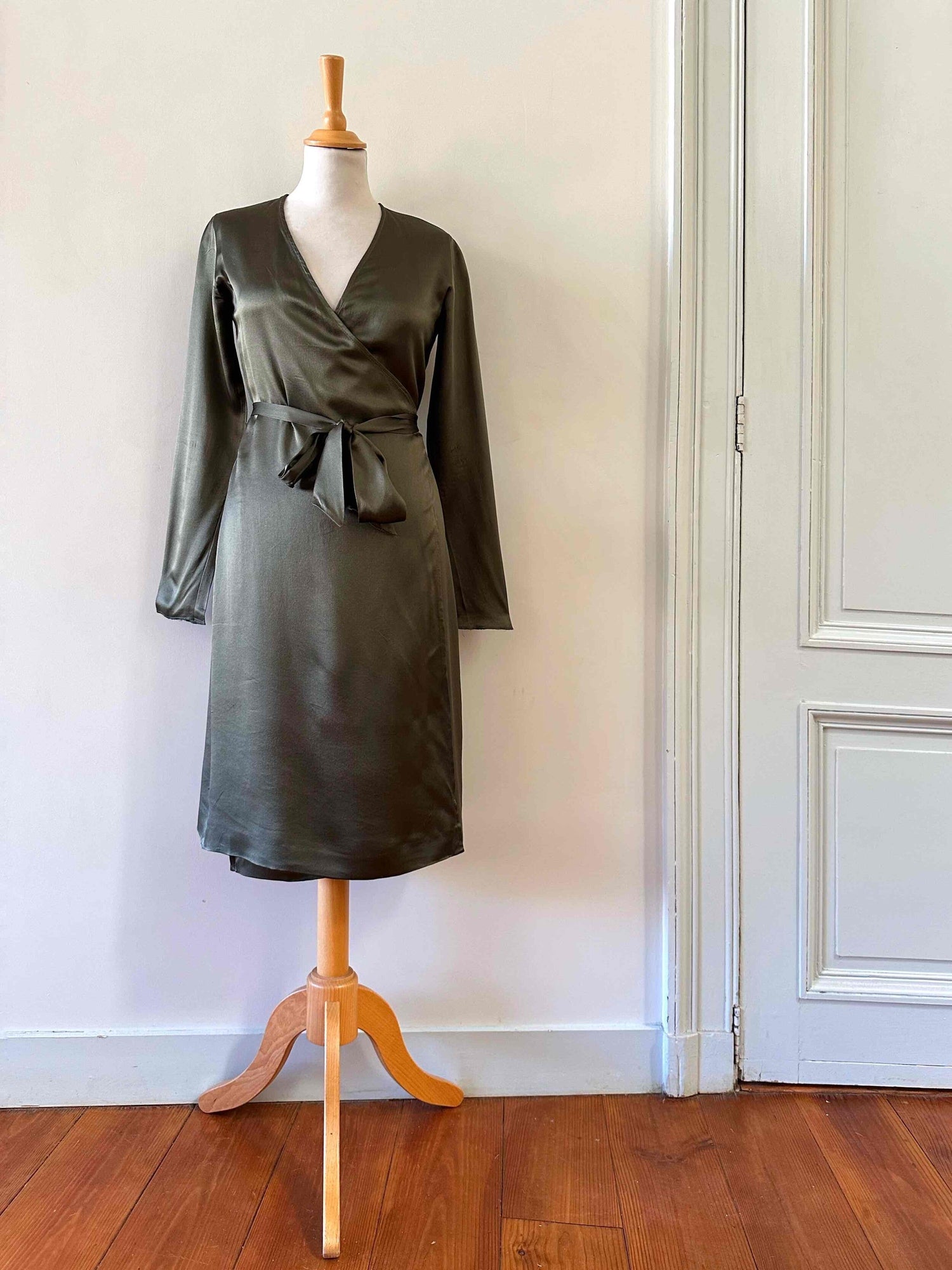 Silk wrap dress