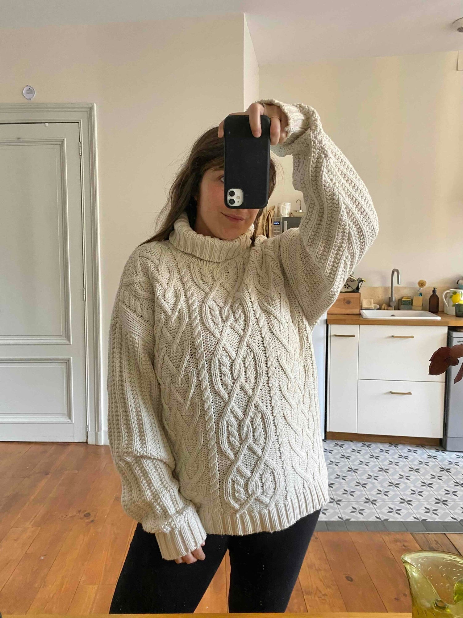 Irish turtleneck sweater