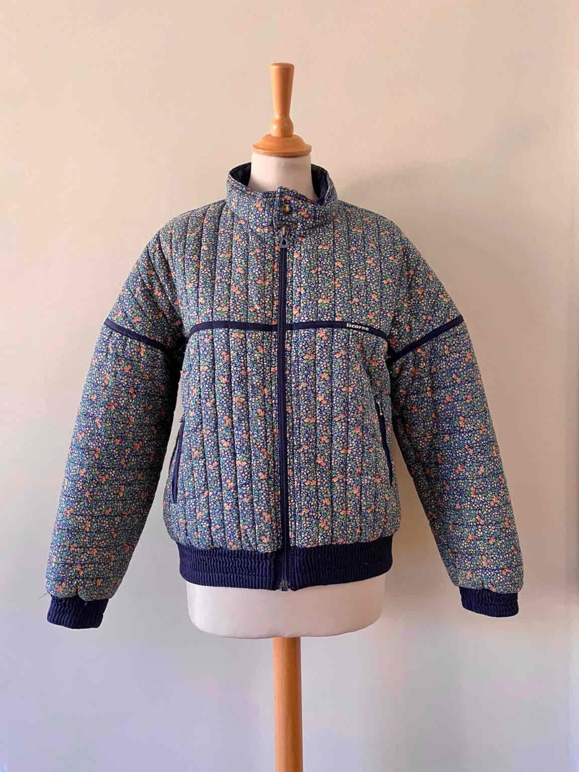 Floral puffer jacket