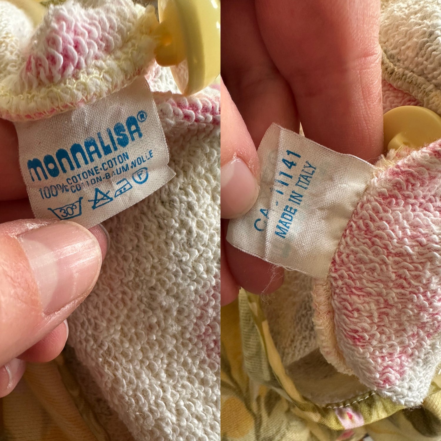 Cardigan molleton à fleurs