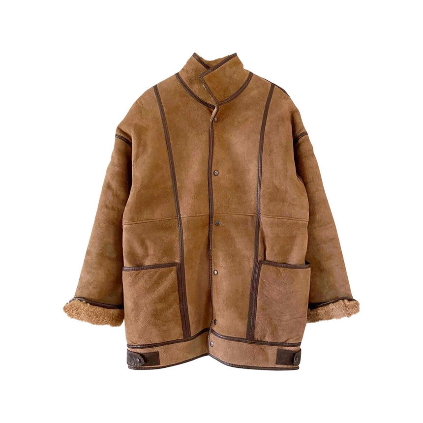 Manteau en peau lainée