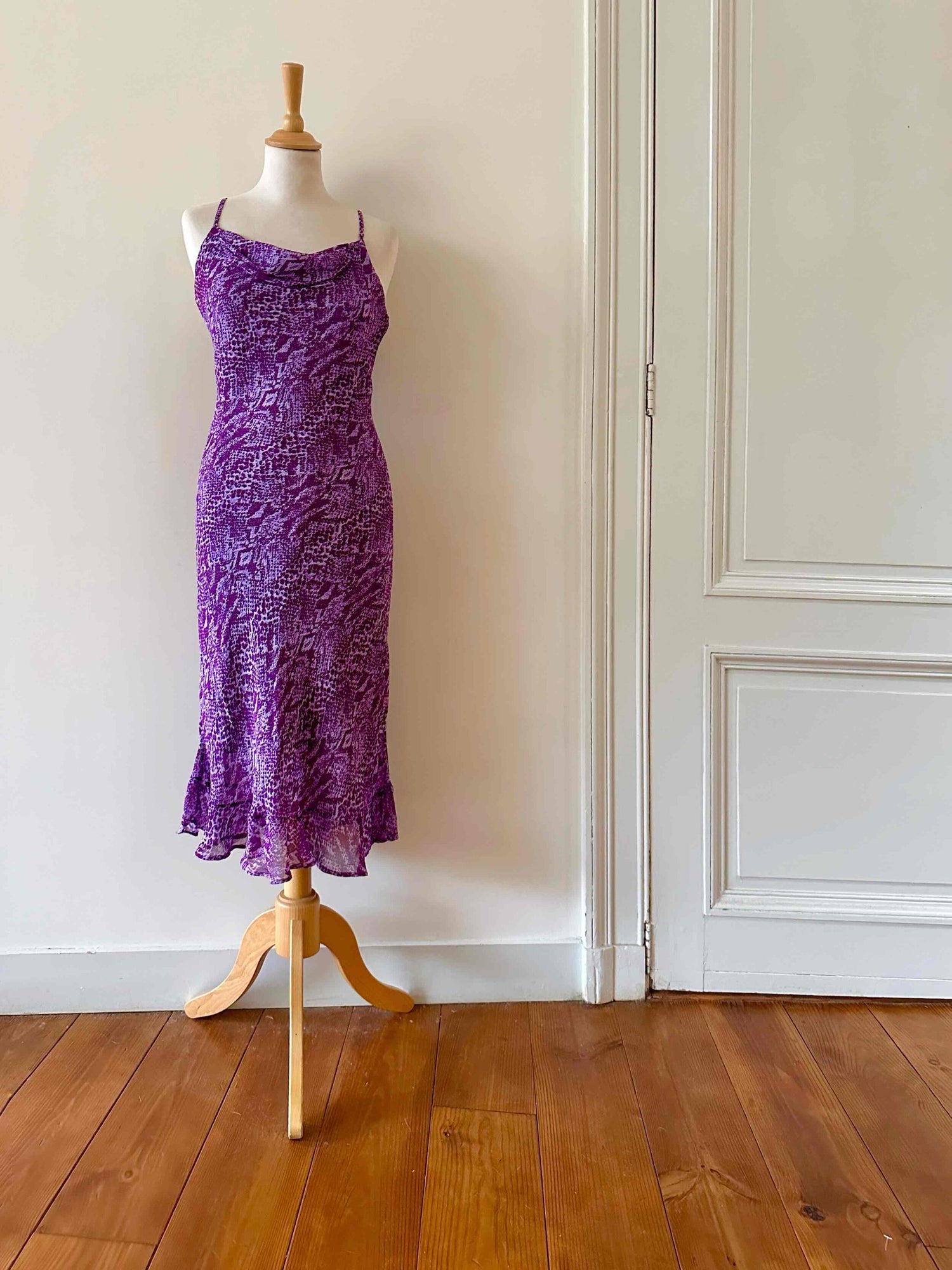 Reptile print nightgown