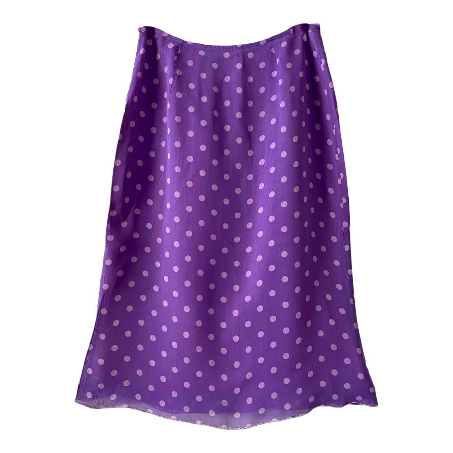 Polka dot midi skirt