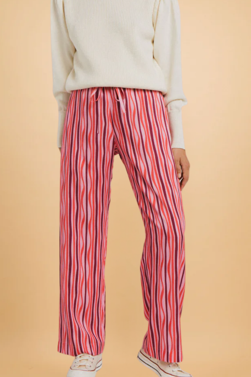 Pantalon Laure Pink Stripes