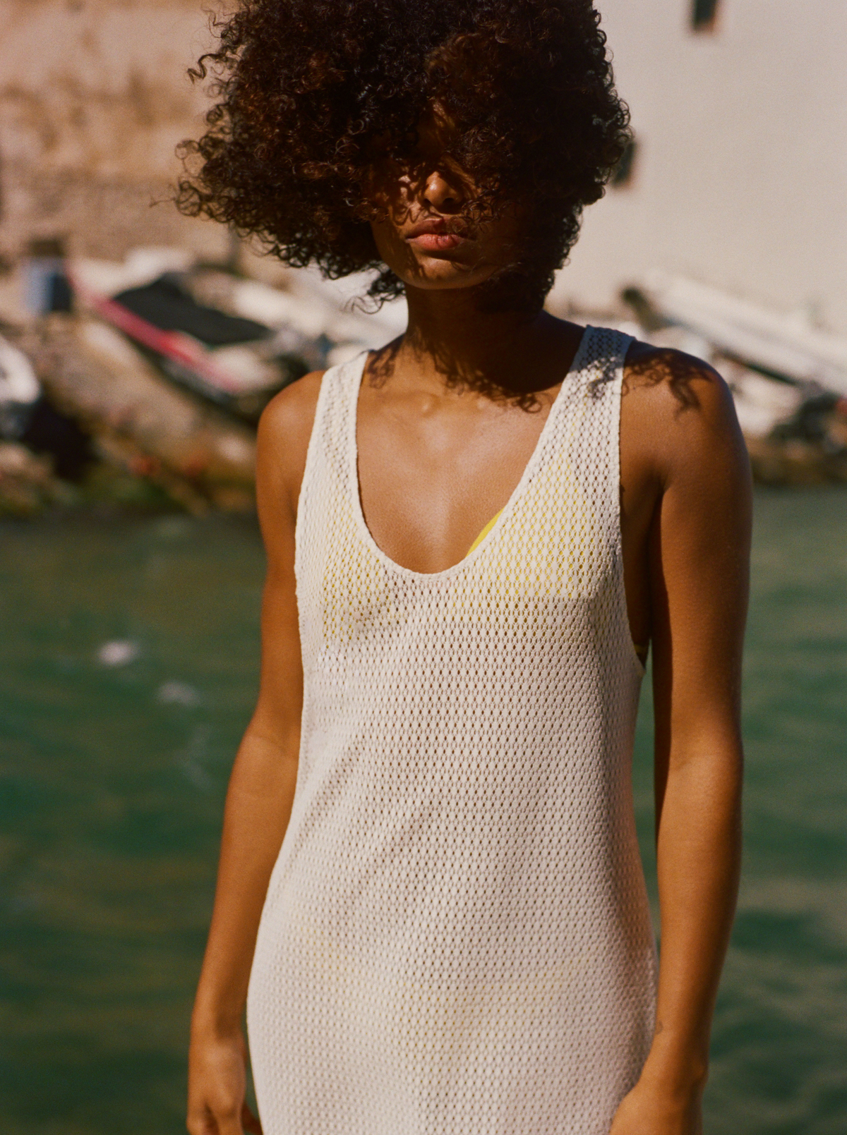 Robe Cut Beige Dulce Crochet