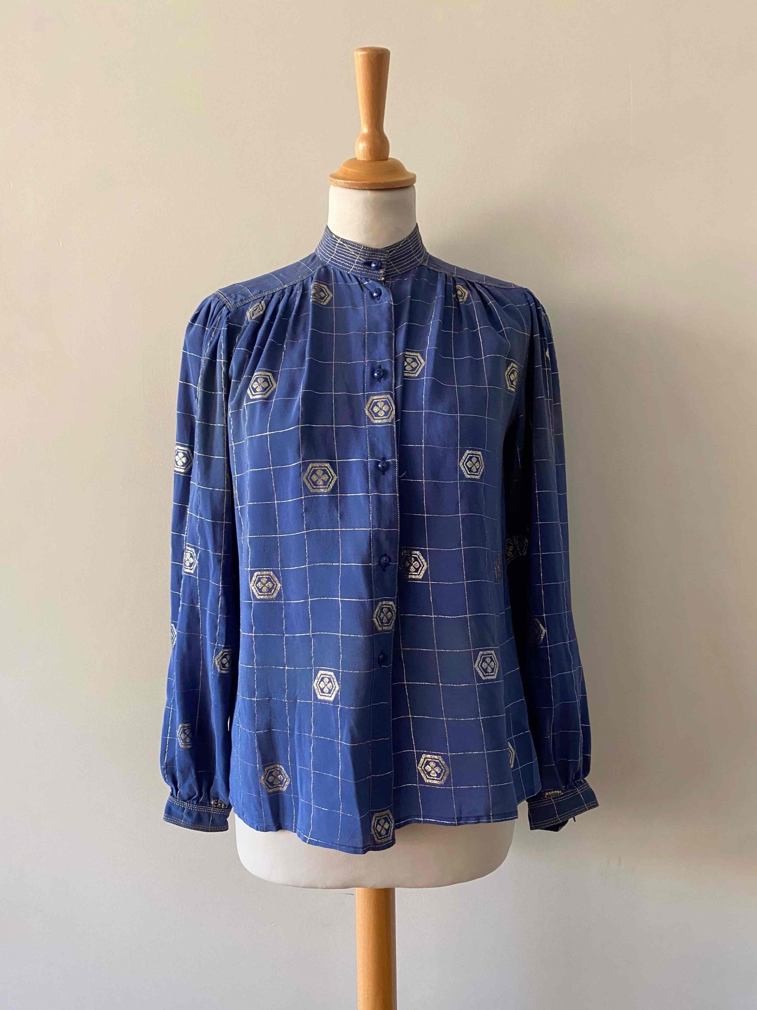 Silk and lurex blouse