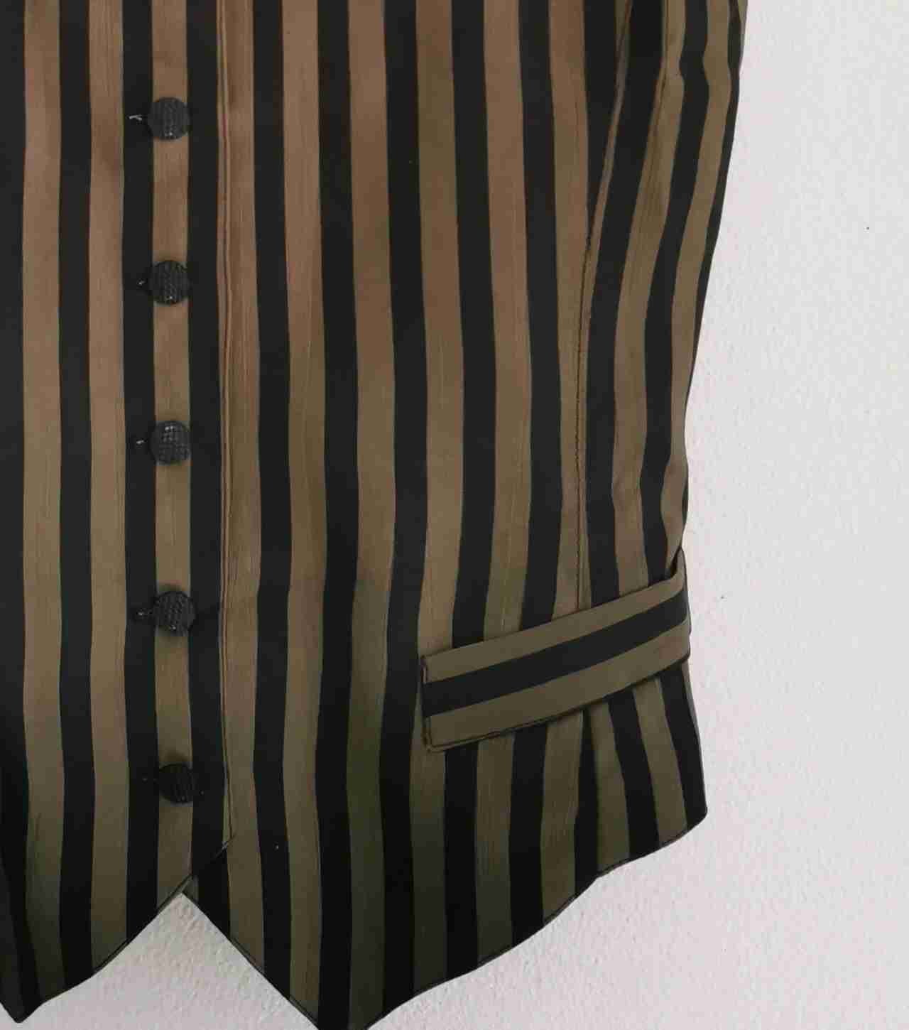 Gilet sans manches à rayures