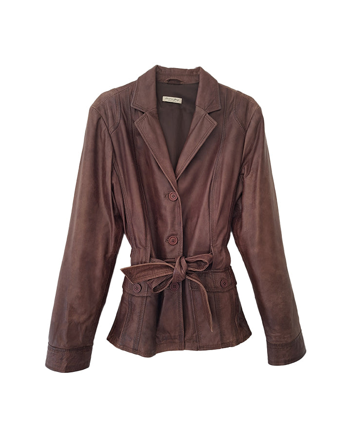 Saharienne en cuir 90's