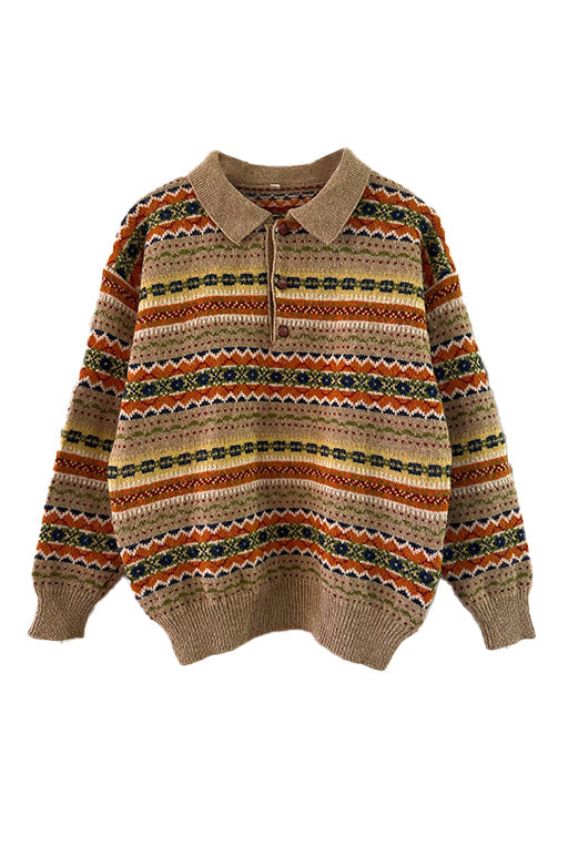 Pull Écossais en laine