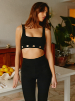 Brassière Edgy Black oeillets