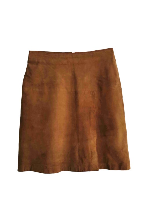 Suede skirt