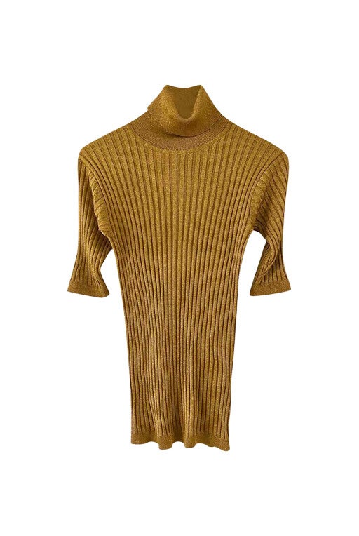 Lurex turtleneck sweater