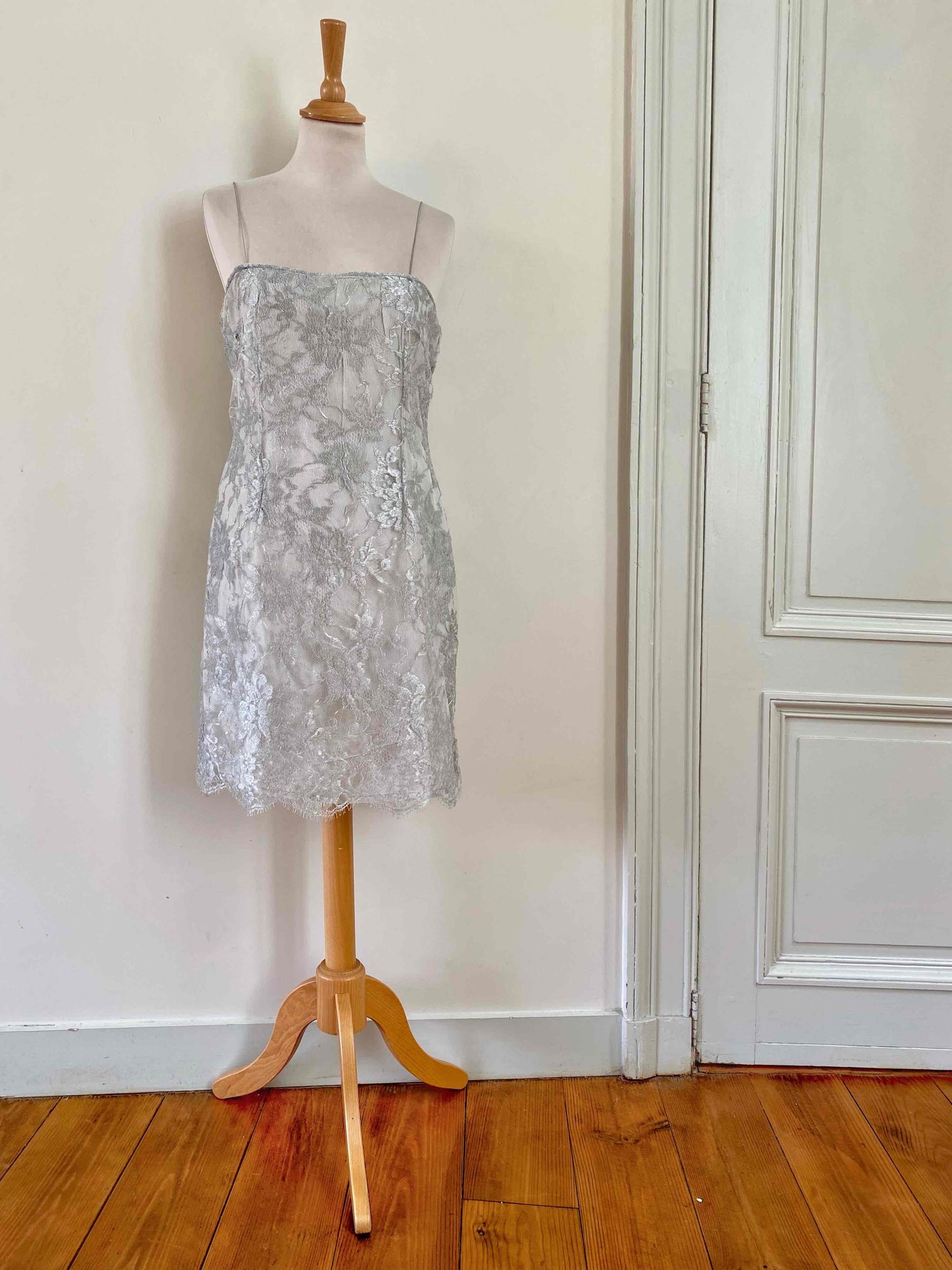 Silver dress by Georges Rech