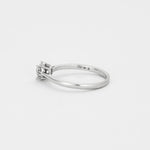 Bague solitaire en or gris et diamant
