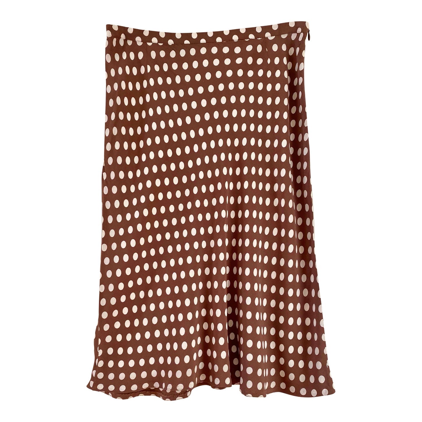 Polka dot midi skirt