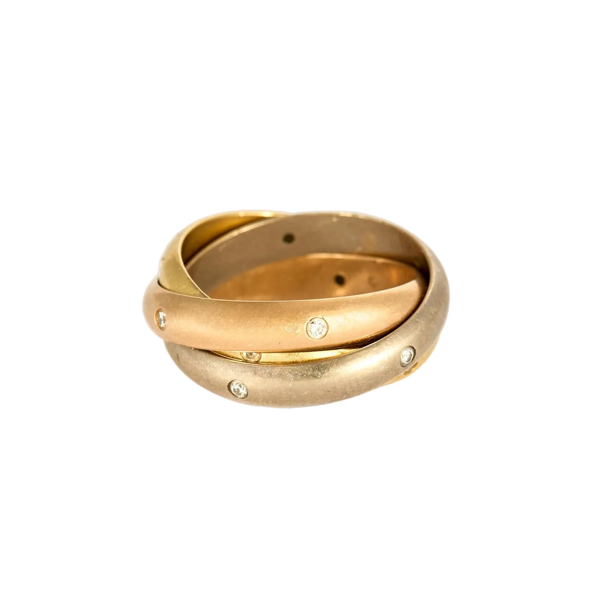 CARTIER - TRINITY - Alliance trois ors et quinze diamants