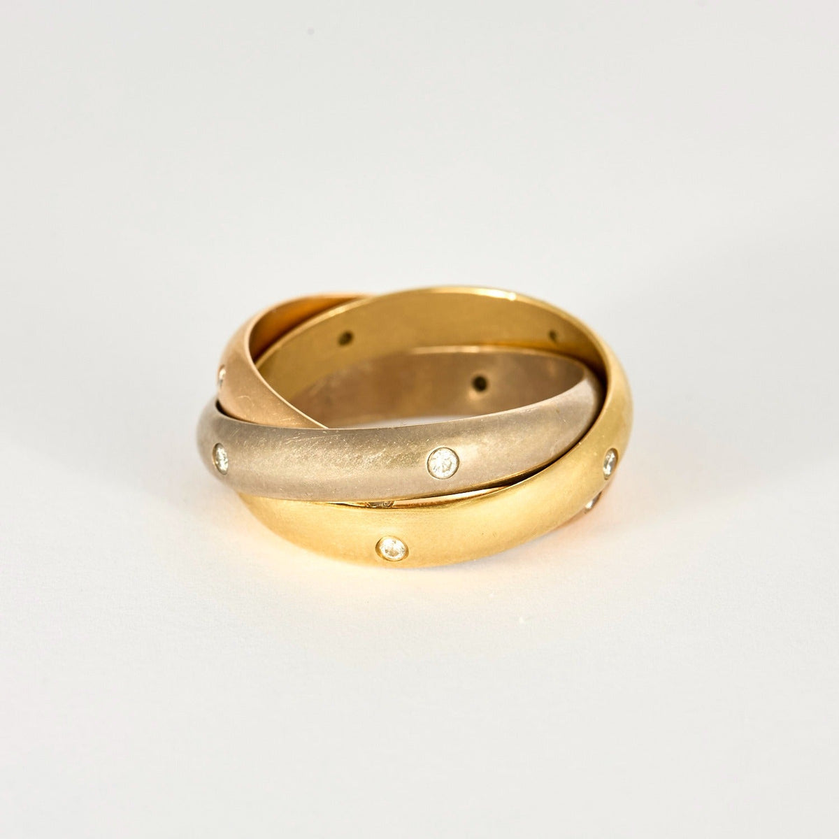 CARTIER - TRINITY - Alliance trois ors et quinze diamants