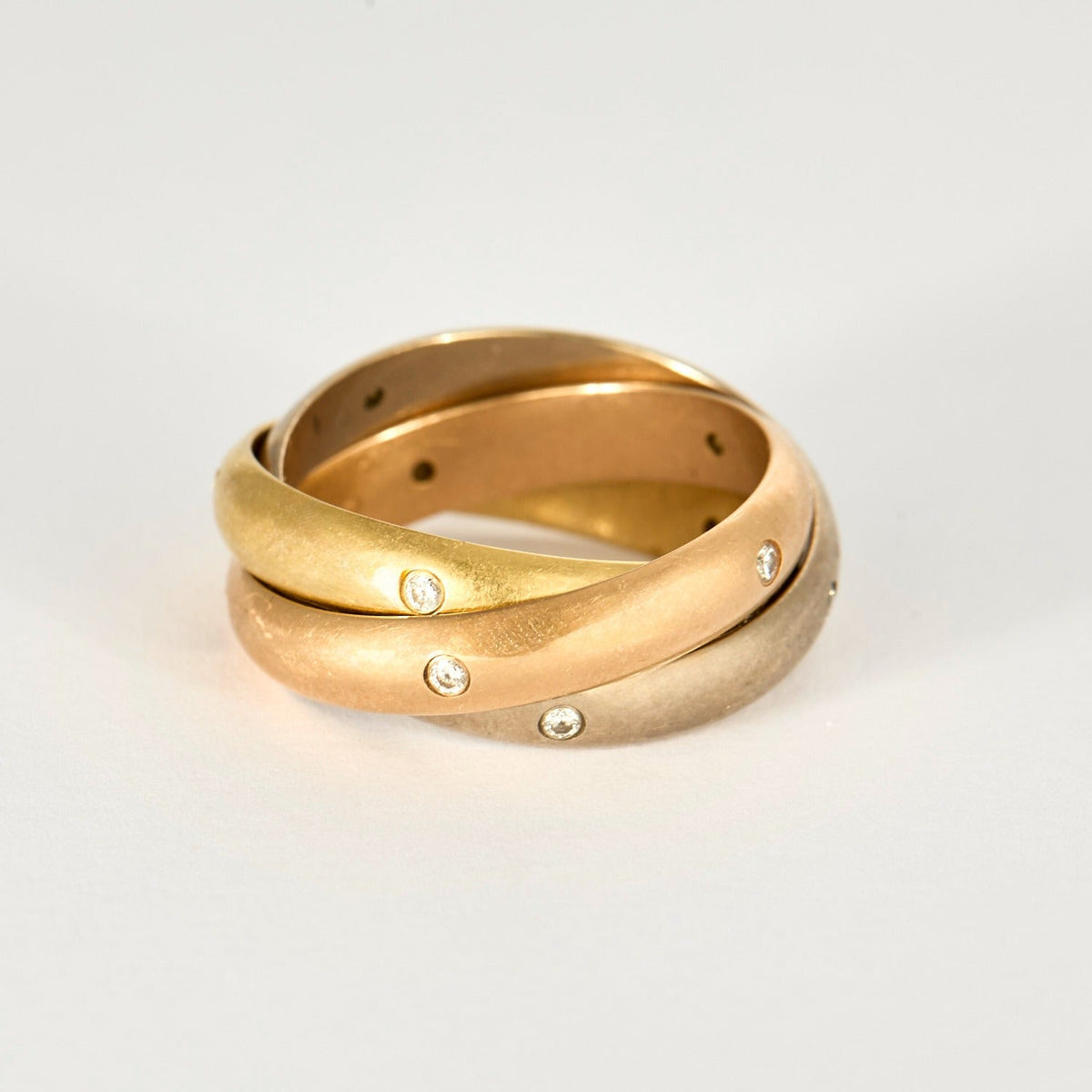 CARTIER - TRINITY - Alliance trois ors et quinze diamants