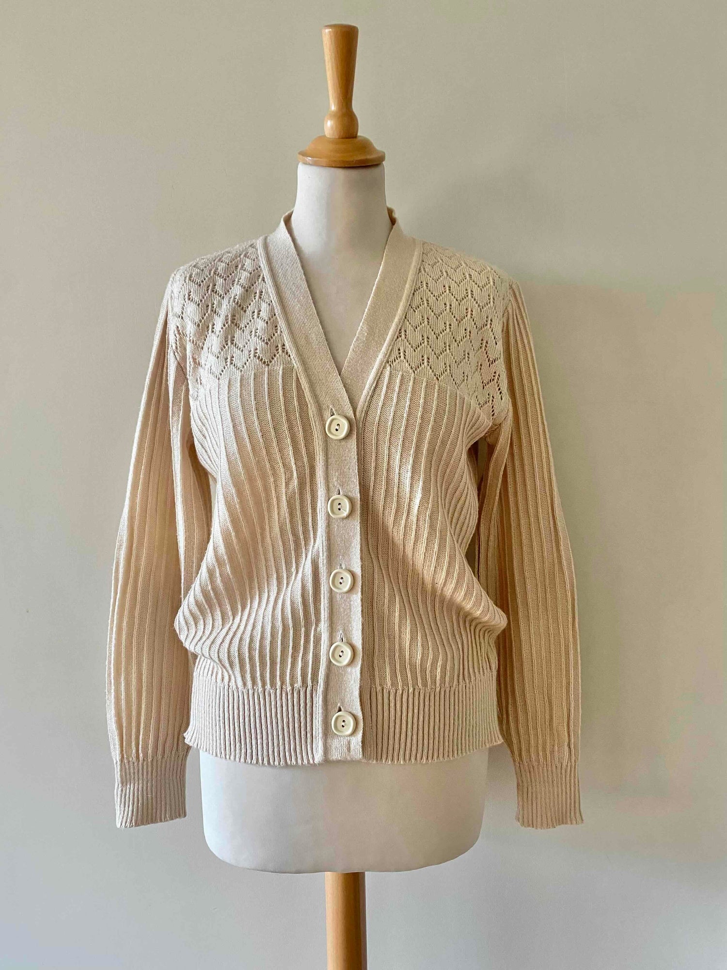 Cardigan ajouré 70's