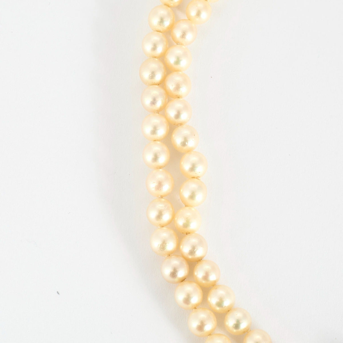 DINH VAN - "Menottes R15" - Collier en or jaune et perles de culture Akoya