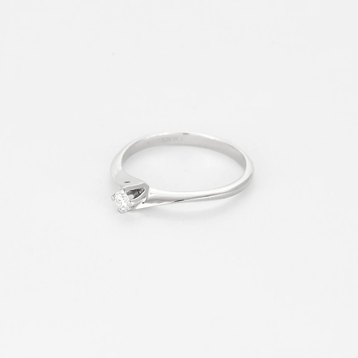 CHIMENTO - Bague solitaire en or blanc, diamant