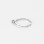 CHIMENTO - Bague solitaire en or blanc, diamant