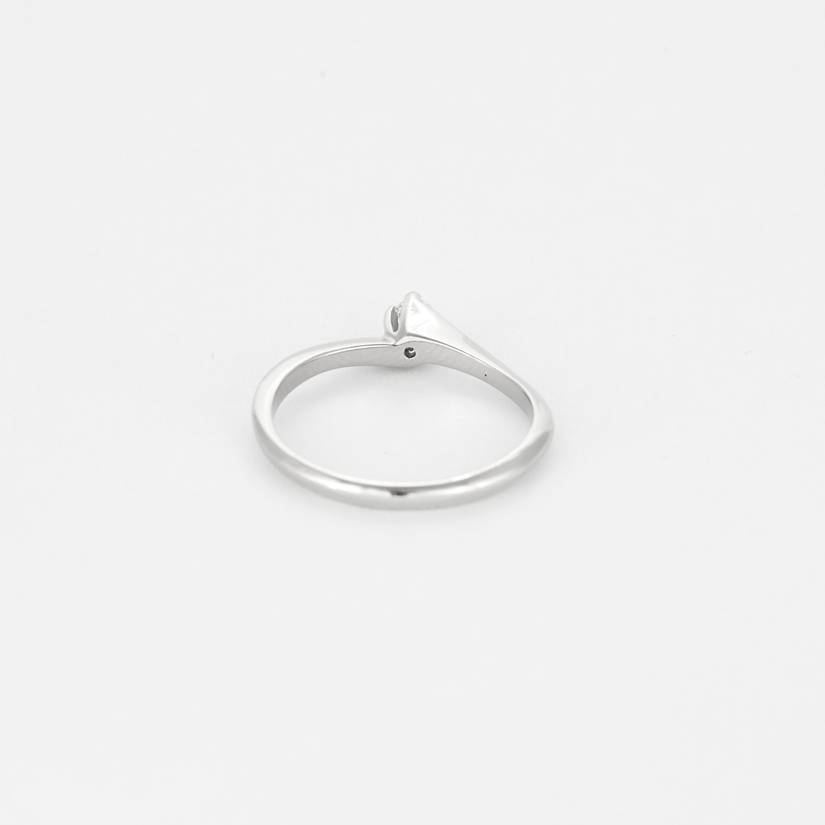 CHIMENTO - Bague solitaire en or blanc, diamant