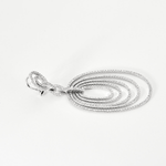 Boucles d'oreilles girandoles en or blanc et diamants